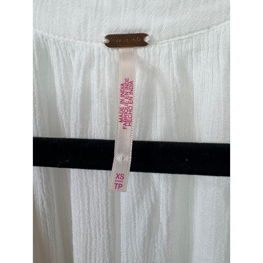 Free People Plenty of Love White Maxi Dress Oversized XS - Picture 9 of 13